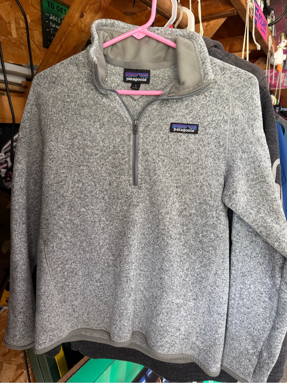 Patagonia Women's Light Gray Half-Zip Fleece Pullover